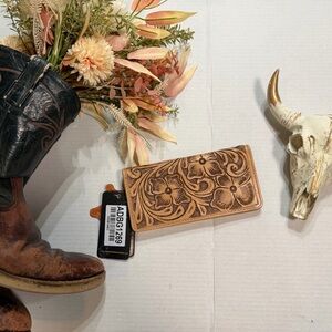 American Darling Tan Floral Wallet